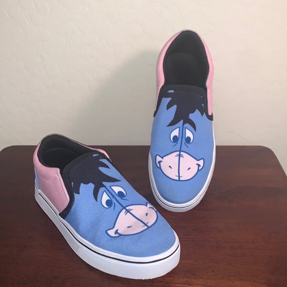 EEYORE BRAND NEW SIZE 8 (38) SUPER CUTE CANVAS SLIP ON SNEAKERS